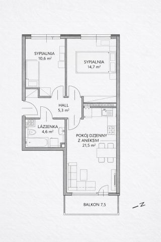 Mieszkanie 3-pokojowe Poznań Nowe Miasto, ul. Smolna. Zdjęcie 3