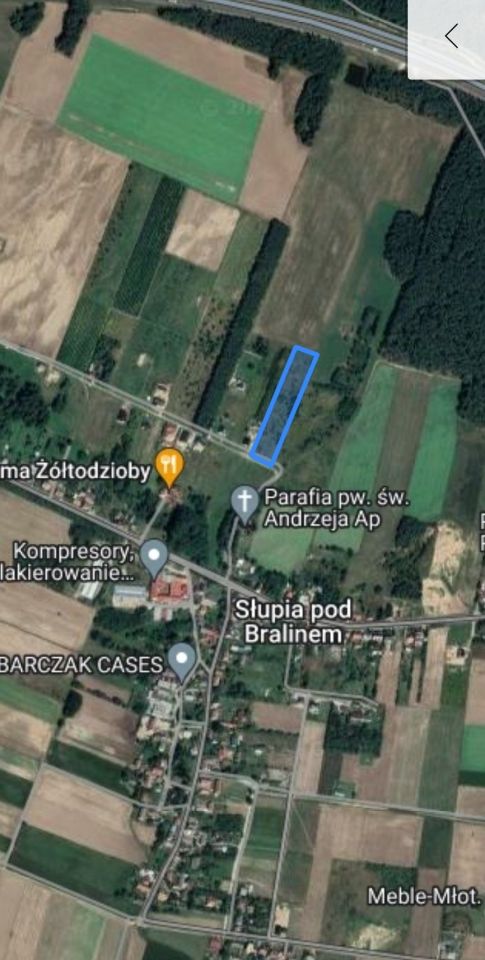 Działka budowlana Słupia pod Bralinem. Zdjęcie 4