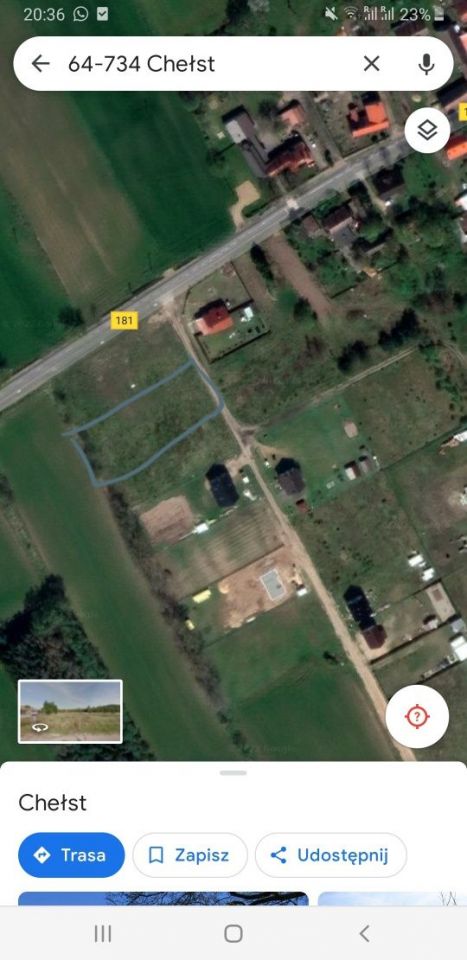 Działka budowlana Chełst Chełst-Zachód