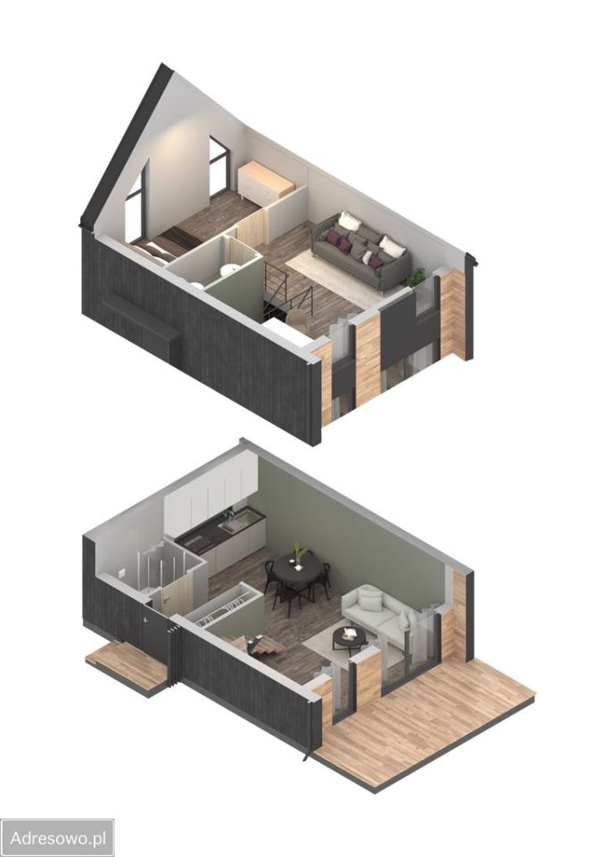 dom wolnostojący, 3 pokoje Radzyń, ul. Słoneczna. Zdjęcie 2