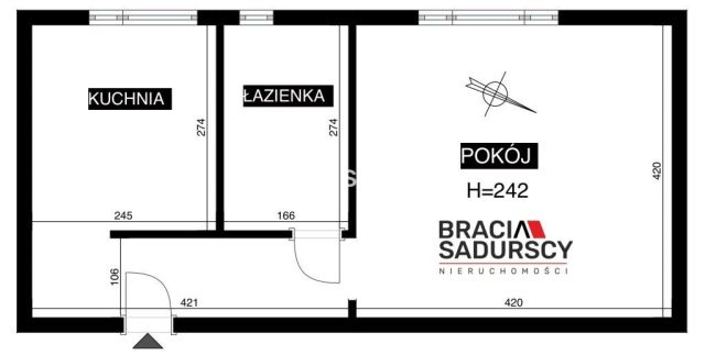 Mieszkanie 1-pokojowe Kraków Wzgórza Krzesławickie, os. Na Wzgórzach. Zdjęcie 19