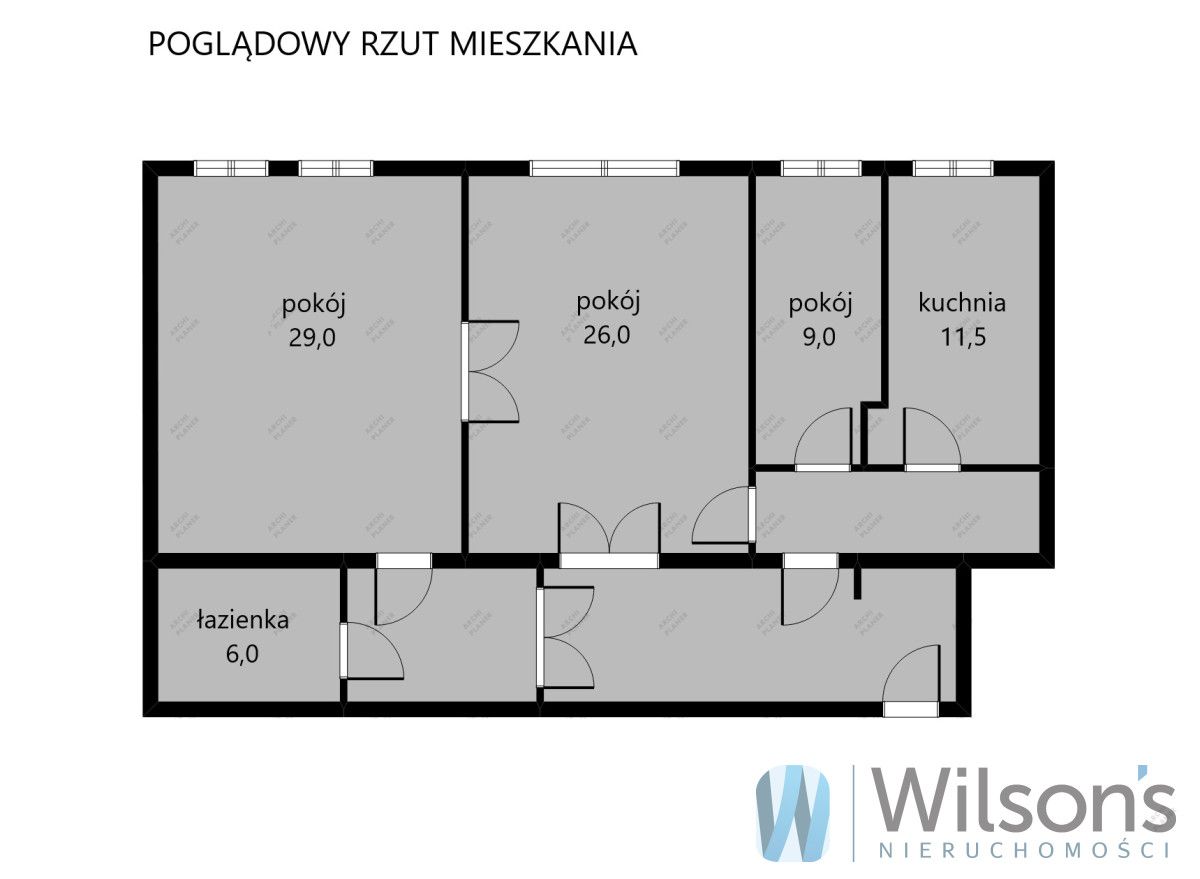 Mieszkanie 3-pokojowe Warszawa Śródmieście, ul. Jasna. Zdjęcie 18