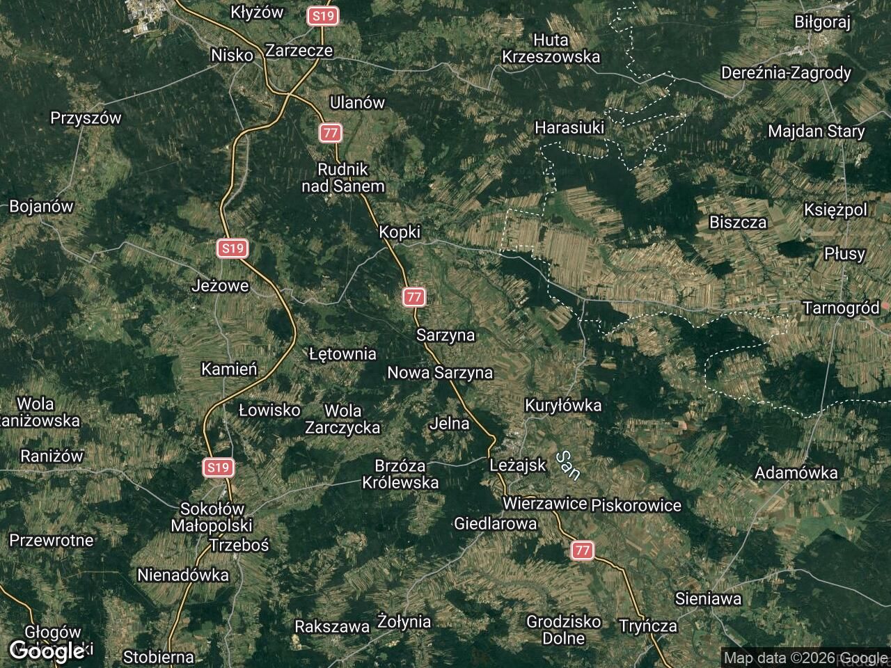 Działka rolna Sarzyna Poręba. Zdjęcie 1