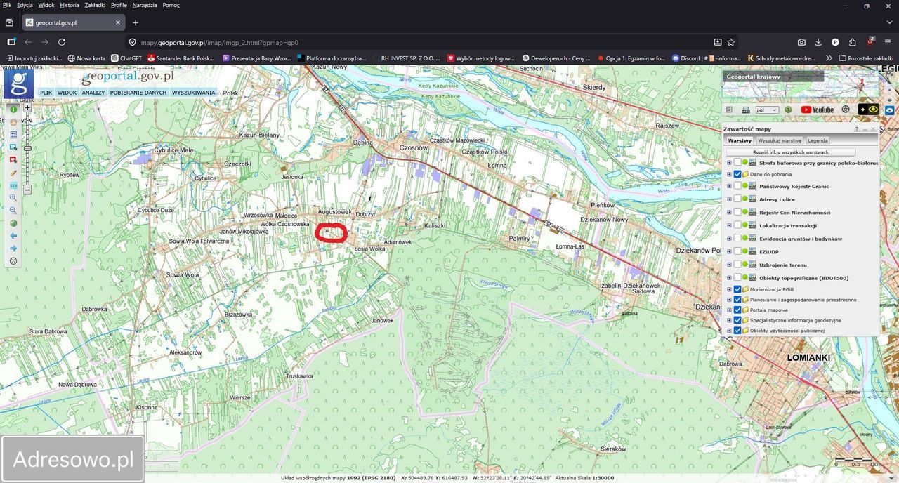 Działka budowlana Łosia Wólka. Zdjęcie 8