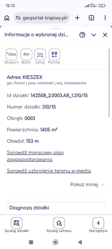 Działka budowlana Kieszek. Zdjęcie 6