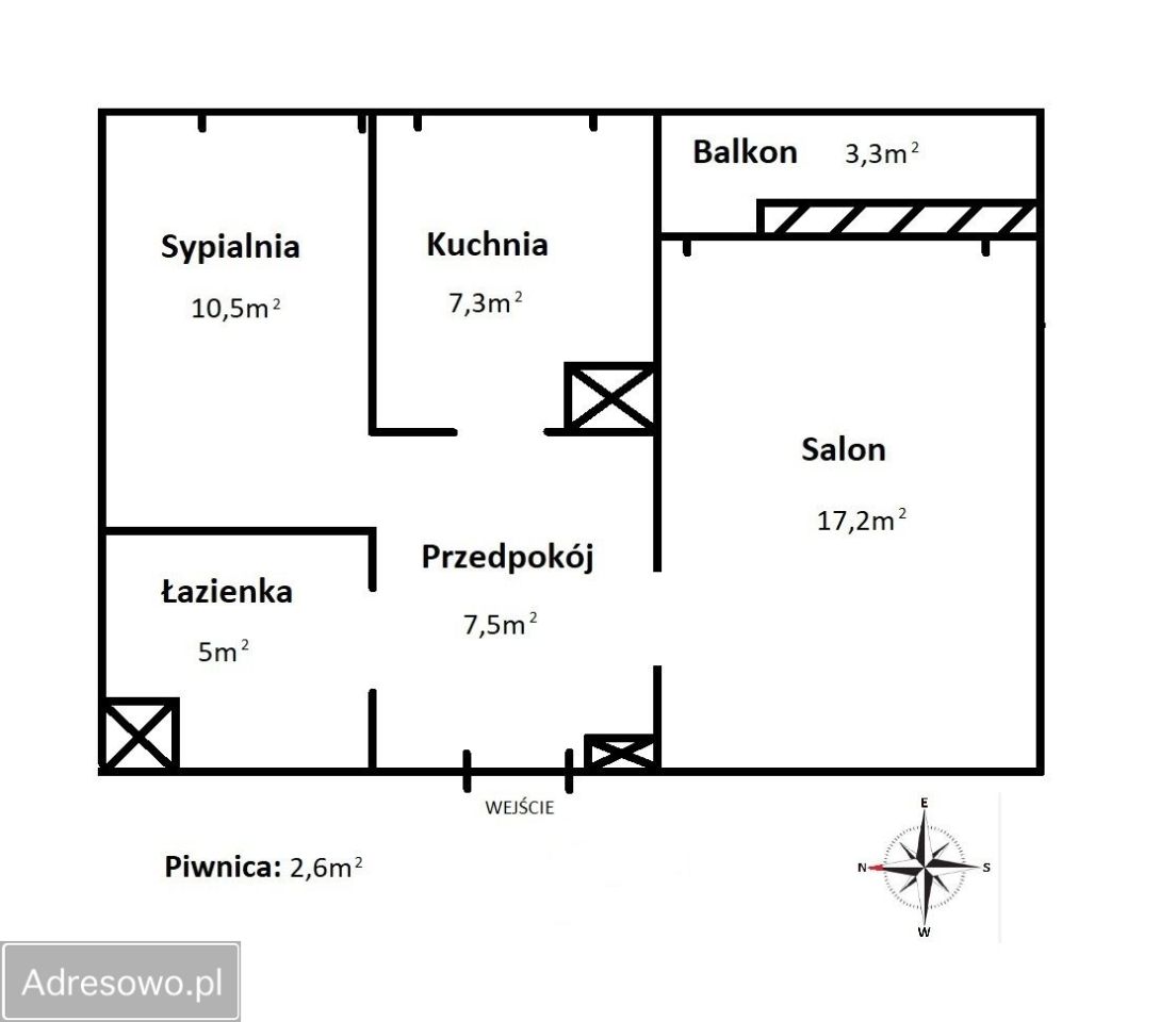 Mieszkanie 2-pokojowe Wrocław Gajowice, ul. Stalowowolska. Zdjęcie 5
