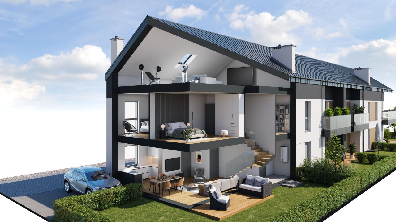 dom szeregowy, 5 pokoi Warszawice. Zdjęcie 11