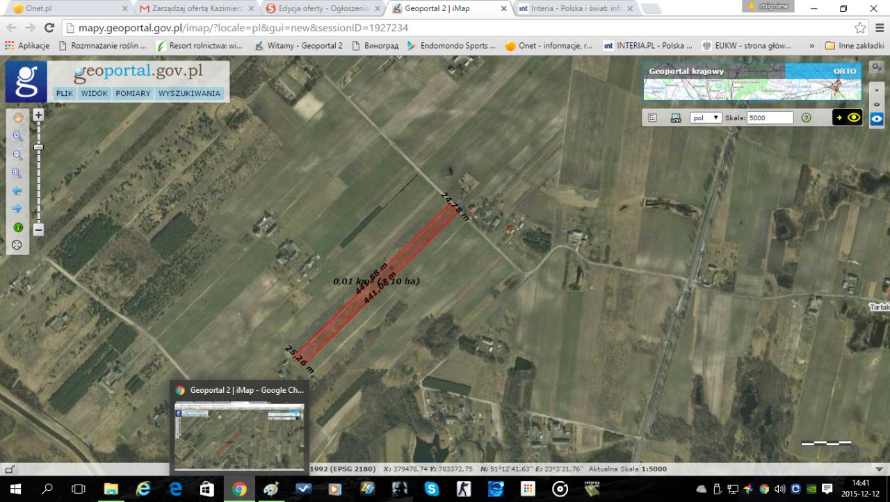 Działka rolno-budowlana Dąbrowa. Zdjęcie 2