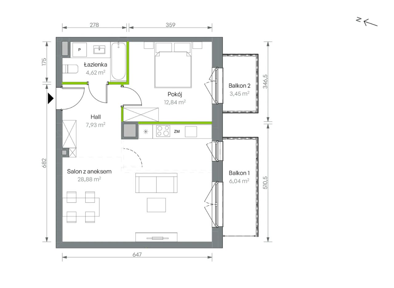 Mieszkanie 2-pokojowe Warszawa Targówek, ul. Oliwska. Zdjęcie 16
