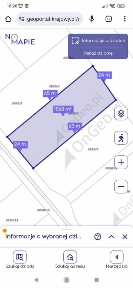 Działka budowlana Ostrów Mazowiecka, ul. Warszawska. Zdjęcie 5