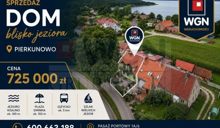 dom szeregowy, 4 pokoje Pierkunowo