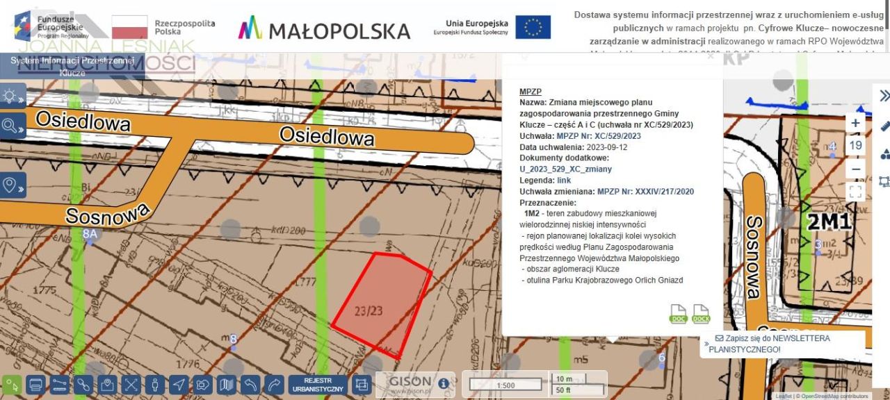 Działka budowlana Klucze, ul. Sosnowa. Zdjęcie 7