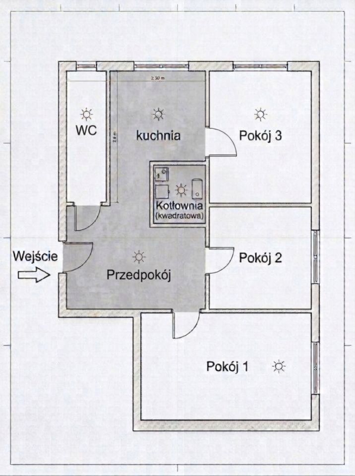Mieszkanie 3-pokojowe Zakrzów. Zdjęcie 7