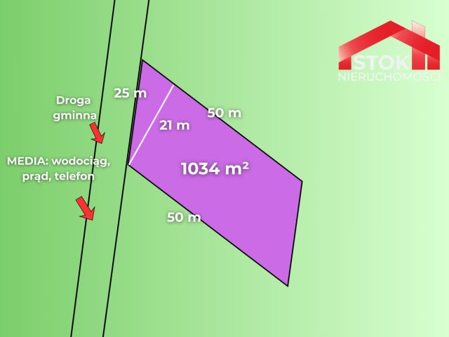 Działka inwestycyjna Białystok Dojlidy Górne. Zdjęcie 2
