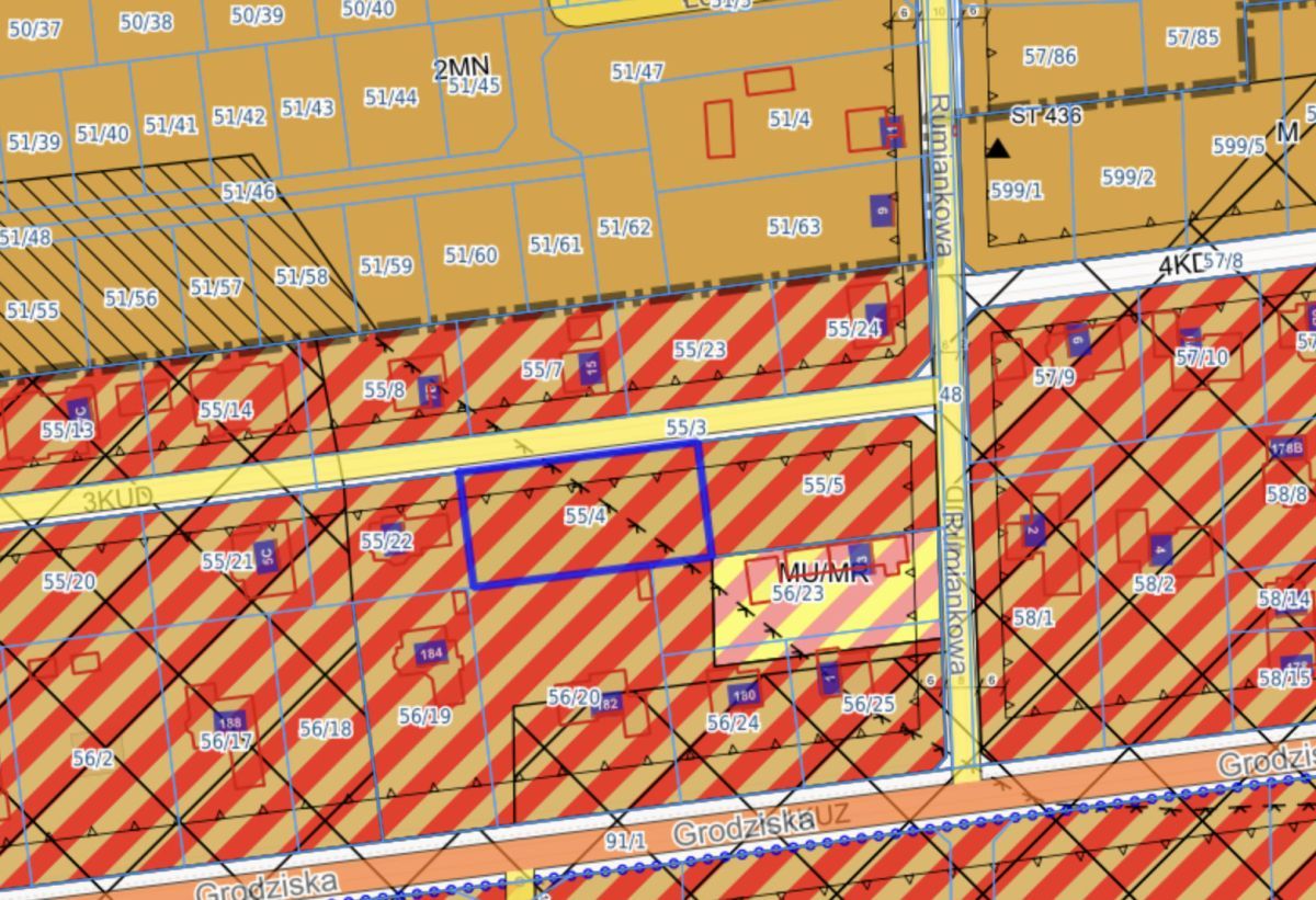 Działka budowlana Stara Wieś, ul. Rumiankowa