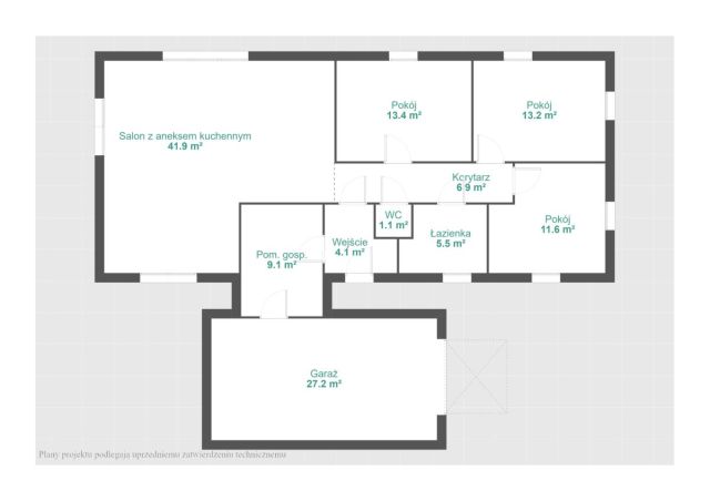 dom wolnostojący, 4 pokoje Daszewice, ul. Rogalińska. Zdjęcie 18