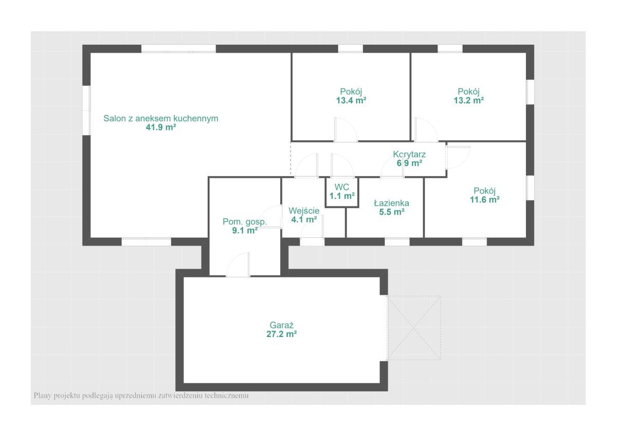 dom wolnostojący, 4 pokoje Daszewice, ul. Rogalińska. Zdjęcie 18