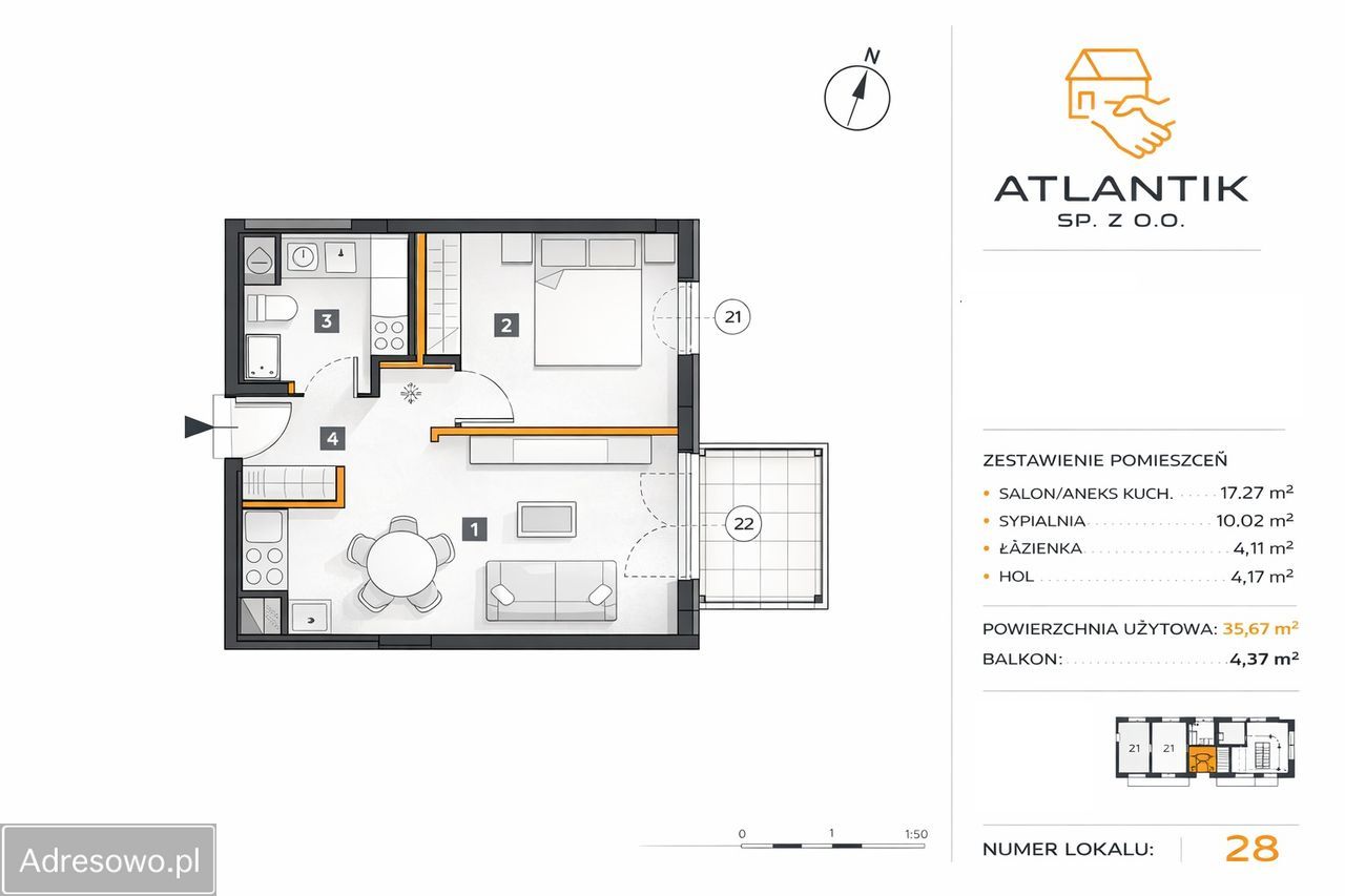 Mieszkanie 2-pokojowe Zamienie, ul. Anyżkowa. Zdjęcie 5