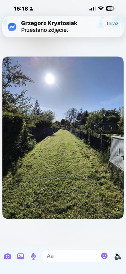 Działka rod Gdańsk Olszynka, ul. Olszyńska. Zdjęcie 1