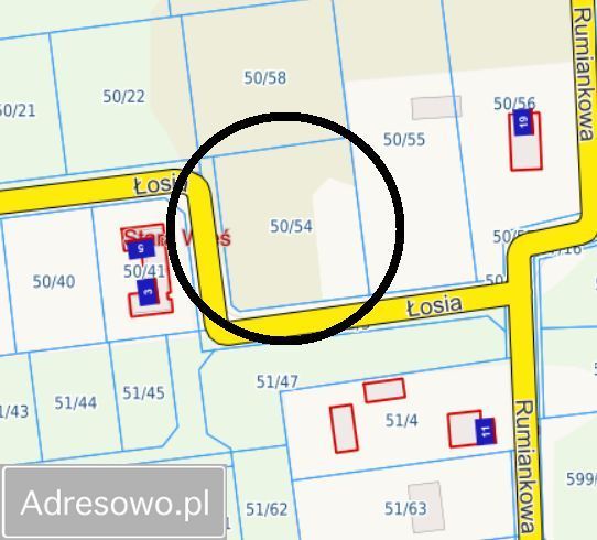 Działka budowlana Stara Wieś, ul. Łosia. Zdjęcie 2