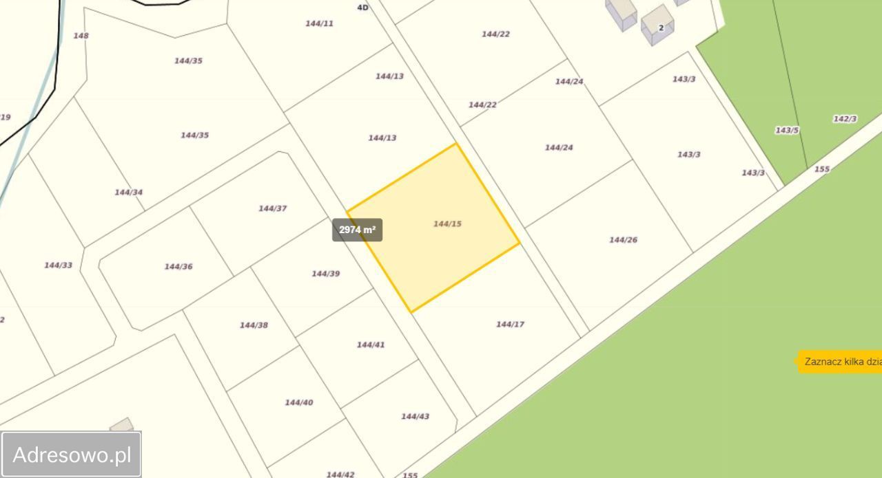 Działka budowlana Wąsosz. Zdjęcie 2