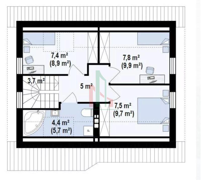 dom wolnostojący, 4 pokoje Ocypel, ul. Wczasowa. Zdjęcie 22