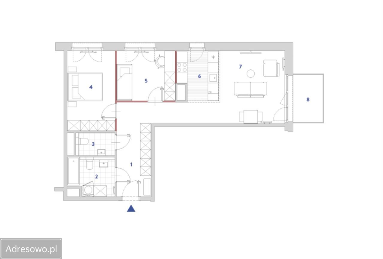 Mieszkanie 3-pokojowe Kraków Bronowice, ul. Kompozytorów. Zdjęcie 17