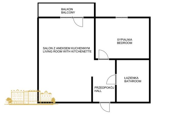 Mieszkanie 2-pokojowe Kraków, ul. Orawska. Zdjęcie 2