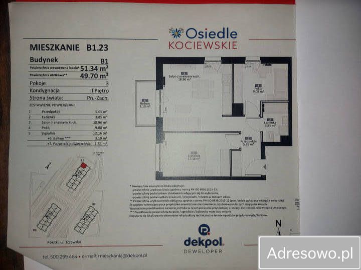 Mieszkanie 3-pokojowe Rokitki, ul. Tczewska. Zdjęcie 9