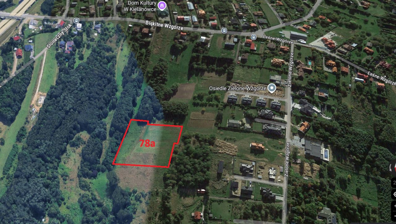Działka inwestycyjna Rzeszów Przybyszówka, ul. Błękitne Wzgórze
