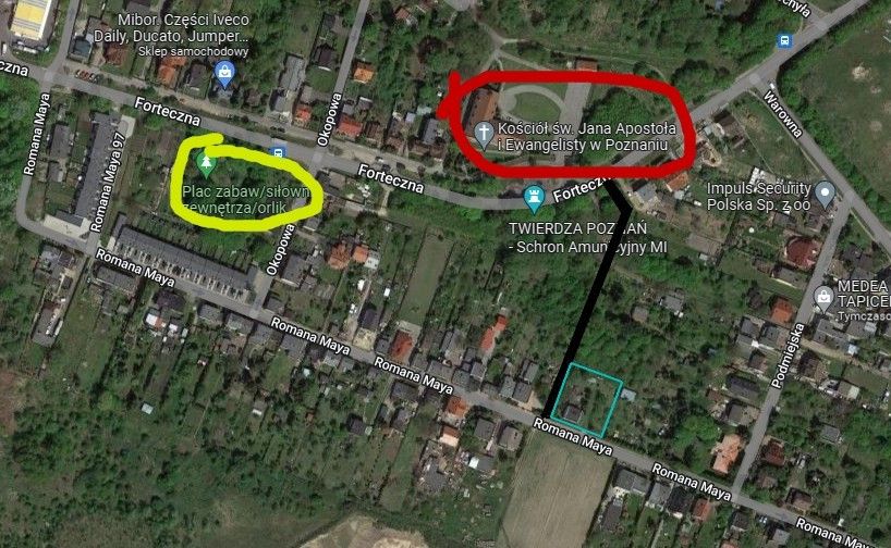 Działka inwestycyjna Poznań Starołęka, ul. Romana Maya. Zdjęcie 5