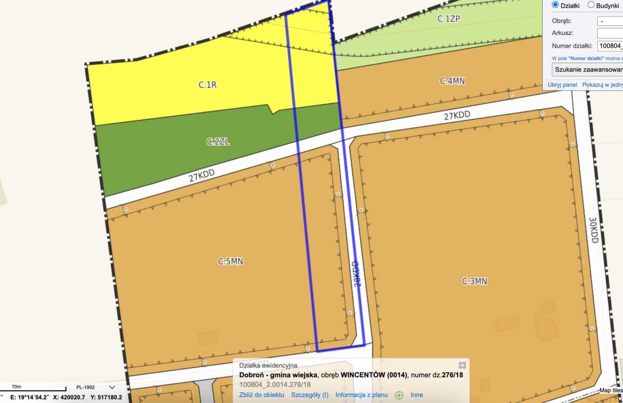 Działka rolno-budowlana Dobroń. Zdjęcie 6