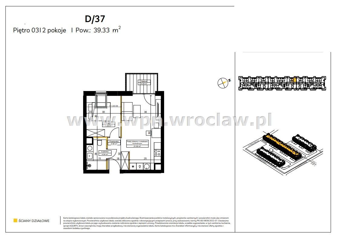 Mieszkanie 2-pokojowe Wrocław Fabryczna. Zdjęcie 7