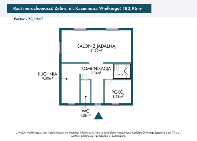dom wolnostojący, 5 pokoi Zelów, ul. Kazimierza Wielkiego. Zdjęcie 19