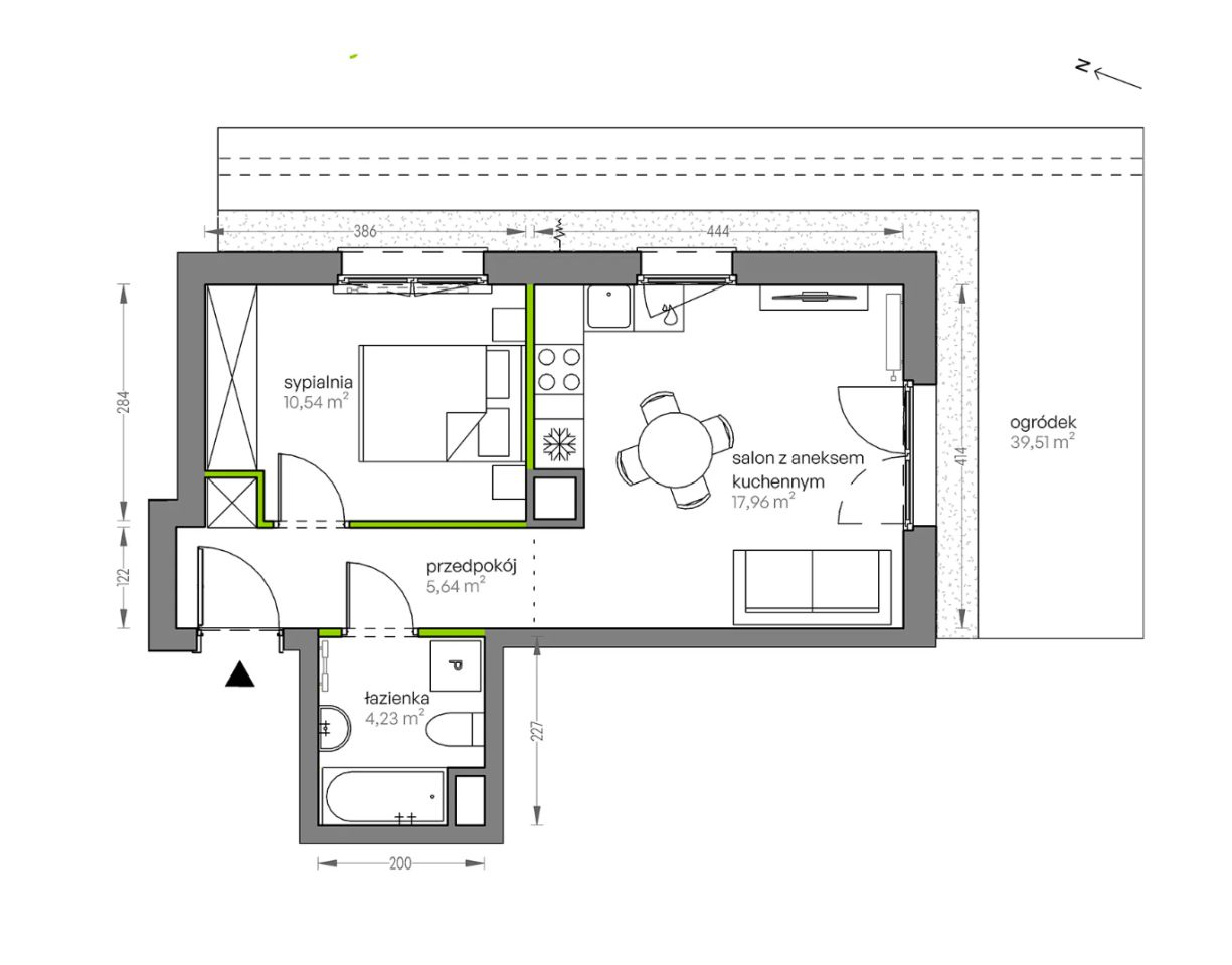 Mieszkanie 2-pokojowe Kraków Płaszów, ul. Myśliwska. Zdjęcie 25