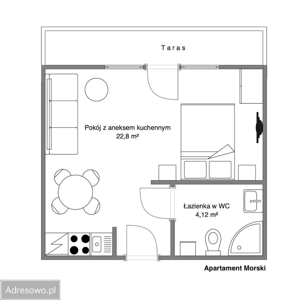 Mieszkanie 2-pokojowe Darłowo, ul. Północna. Zdjęcie 6