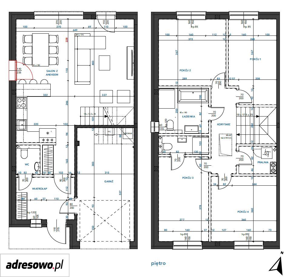 dom szeregowy, 5 pokoi Duchnice, ul. Architektów. Zdjęcie 17