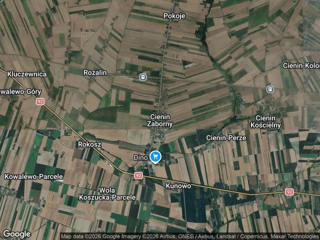Działka budowlana Cienin Zaborny. Zdjęcie 1