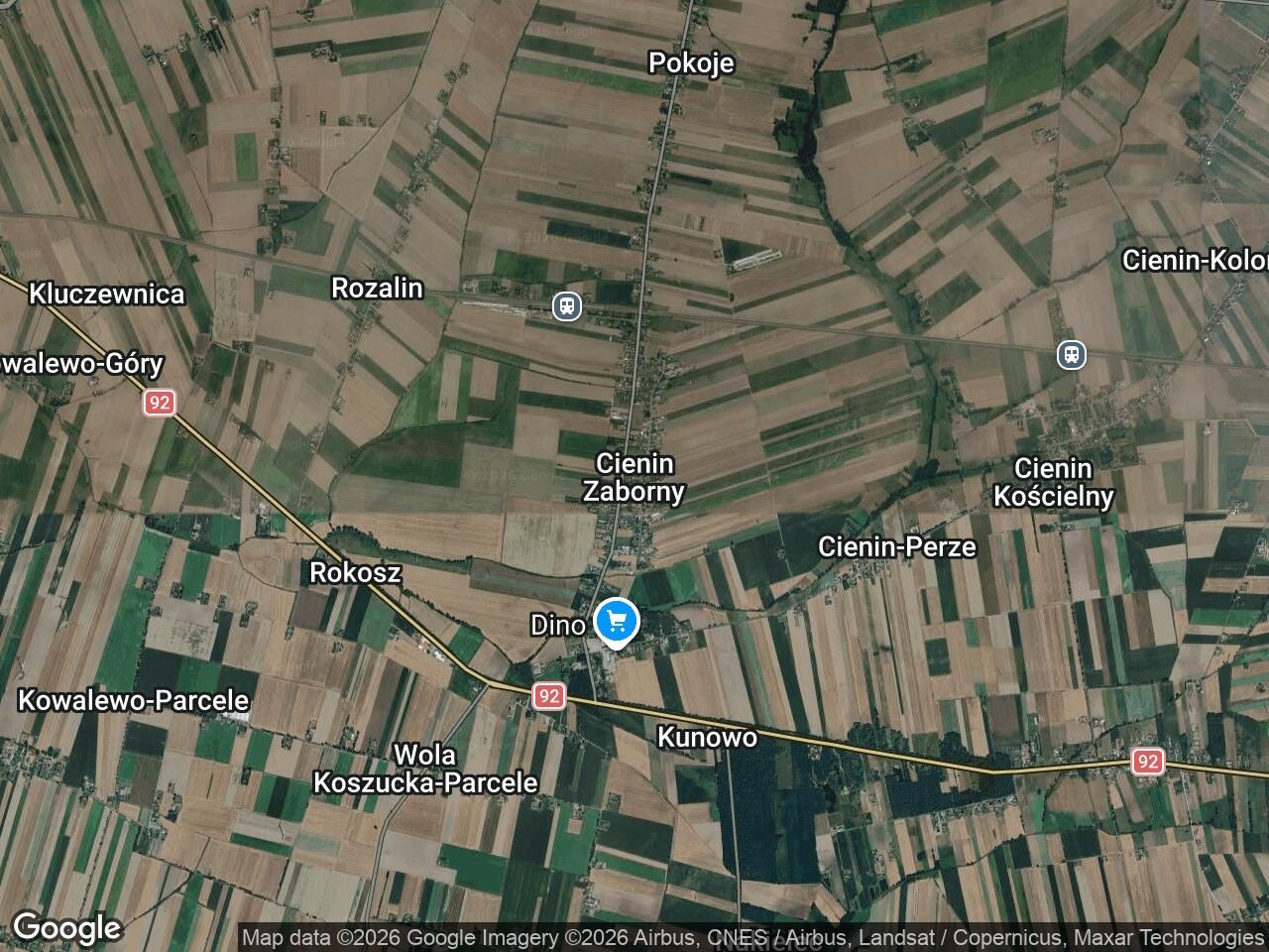 Działka budowlana Cienin Zaborny. Zdjęcie 1