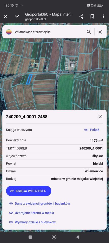 Działka rolno-budowlana Wilamowice. Zdjęcie 3