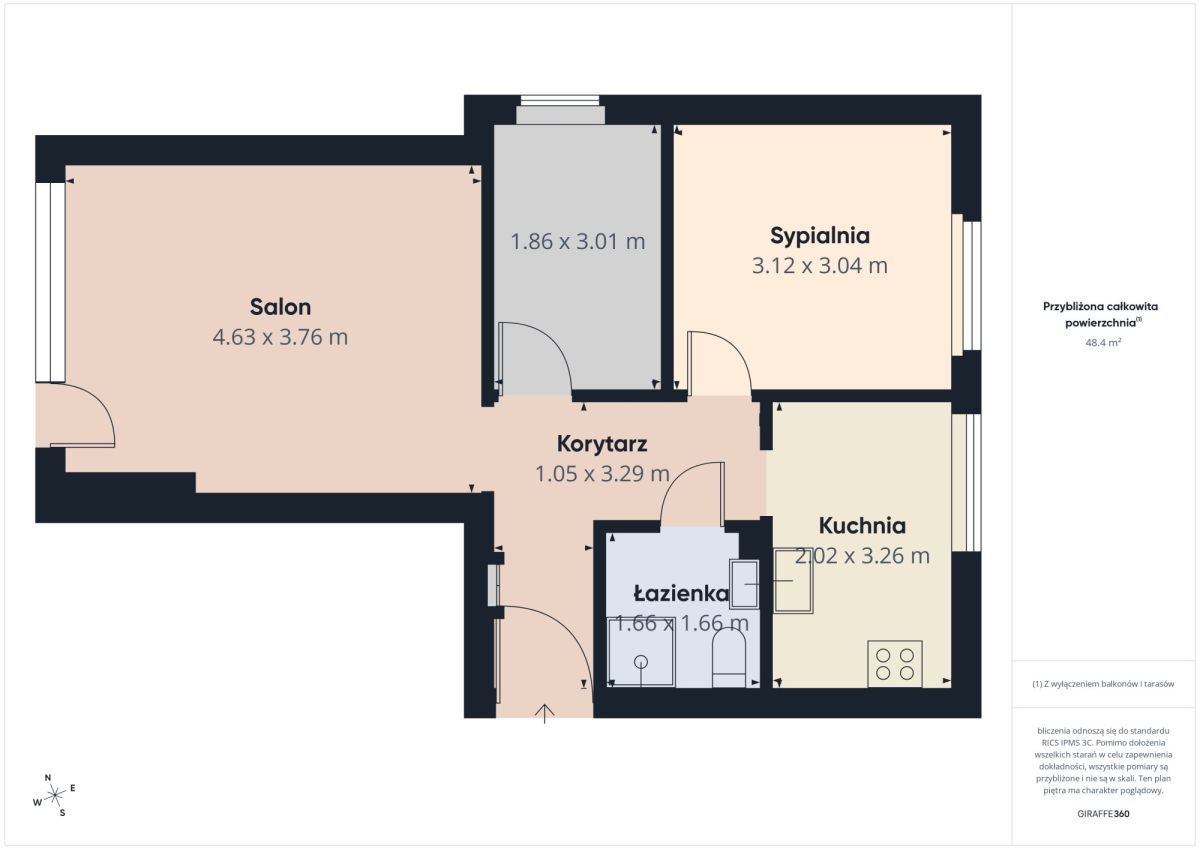 Mieszkanie 3-pokojowe Łódź Górna, ul. Stefana Rogozińskiego. Zdjęcie 11