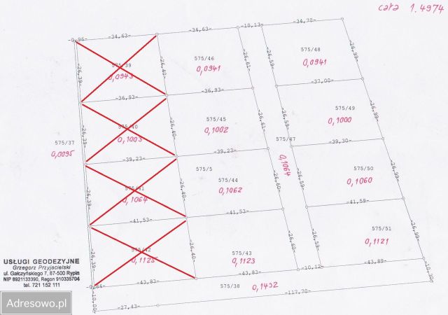 Działka budowlana Rypin, ul. Adama Mickiewicza. Zdjęcie 1