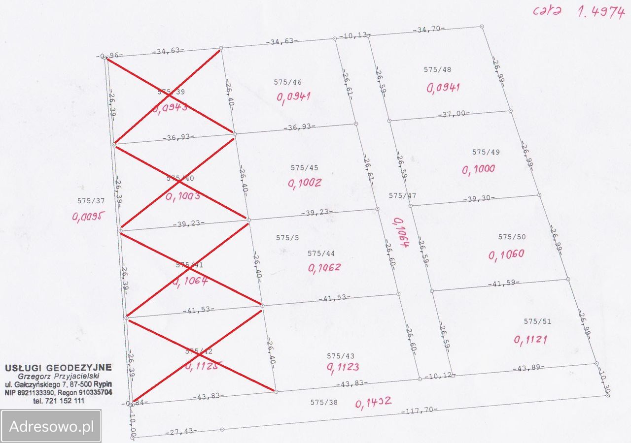 Działka budowlana Rypin, ul. Adama Mickiewicza