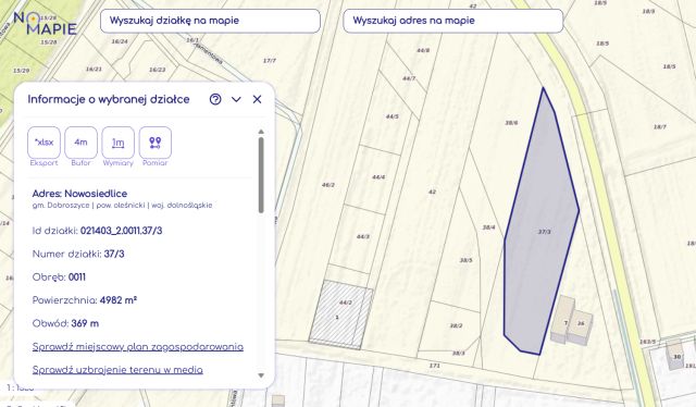 Działka inwestycyjna Nowosiedlice. Zdjęcie 1