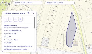 Działka inwestycyjna Nowosiedlice