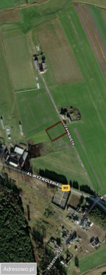 Działka budowlana Pludry, ul. Zamknięta