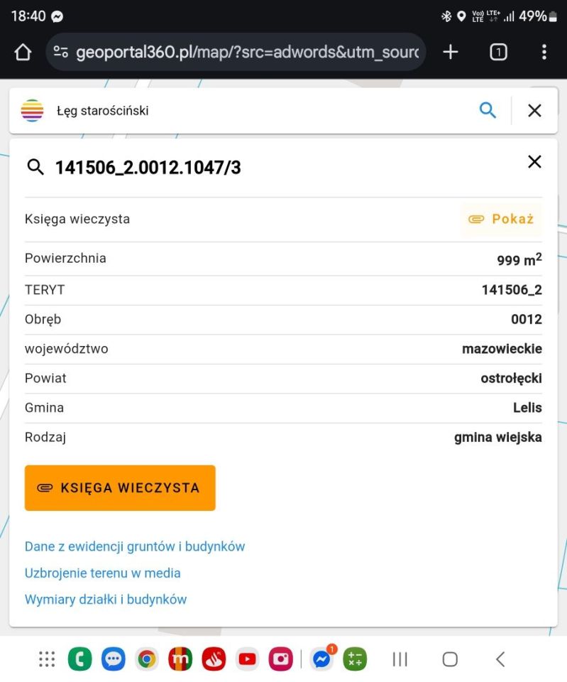 Działka budowlana Łęg Starościński. Zdjęcie 5