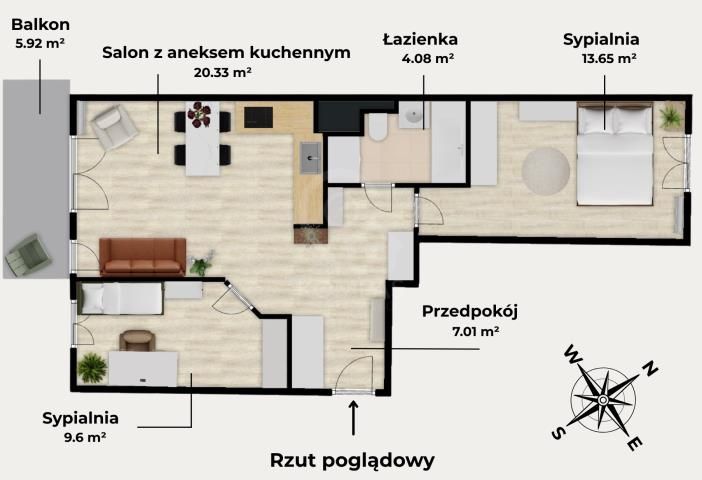 Mieszkanie 3-pokojowe Wrocław, ul. Klasztorna. Zdjęcie 11