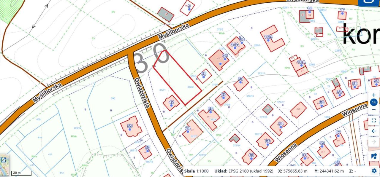 Działka budowlana Moczkowo, ul. Gwiaździsta