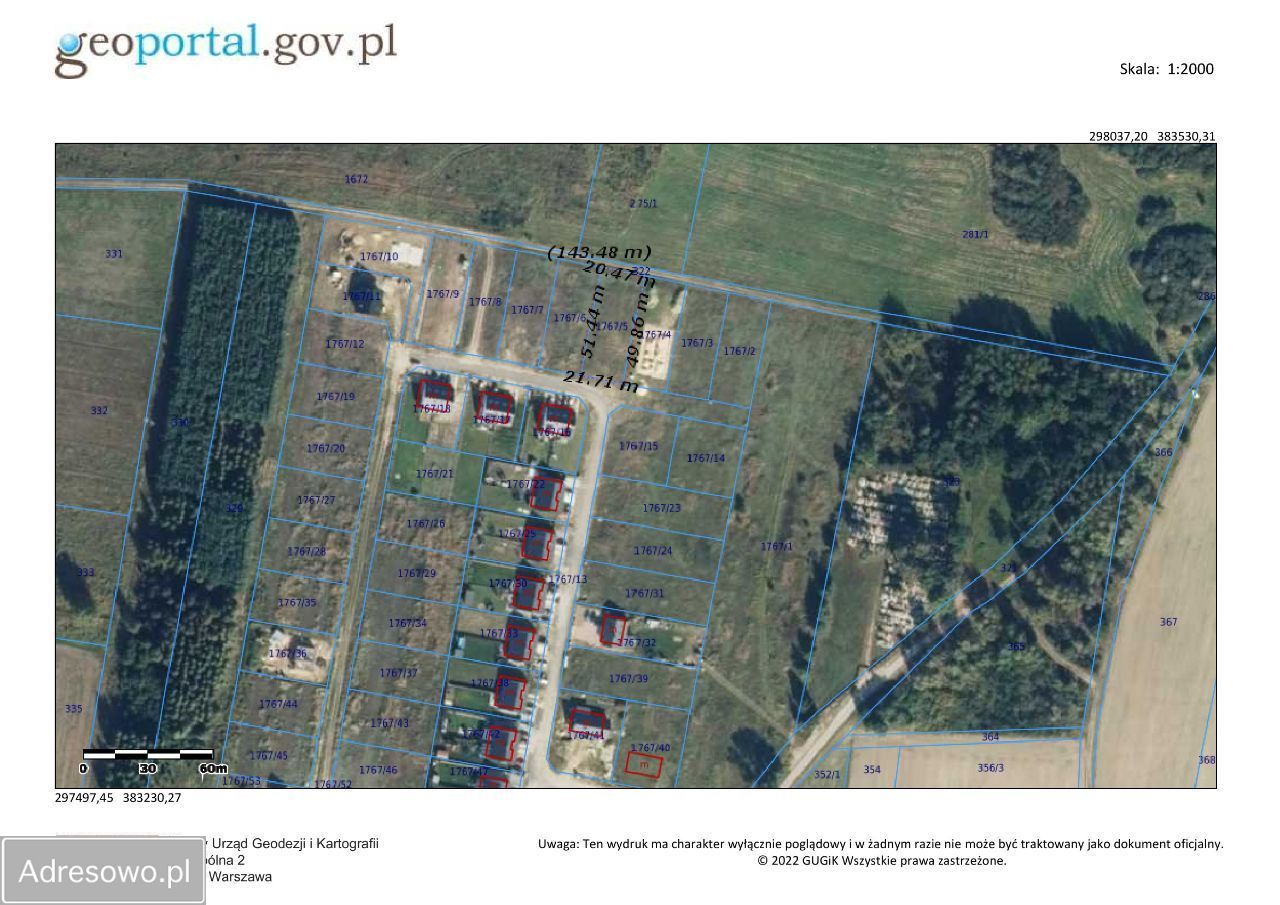 Działka budowlana Grzymalin